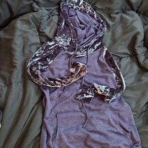 Filly Flair velvet blue hoodie